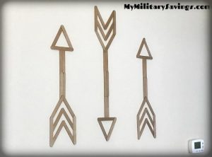 Make Your Own Arrow Wall Art… for under $5! – Our Military Life Blog