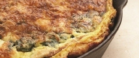 Frittata with sweet pepper and onions