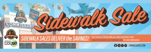 Mark Your Calendars For The Commissary Sidewalk Sale! – Our Military ...